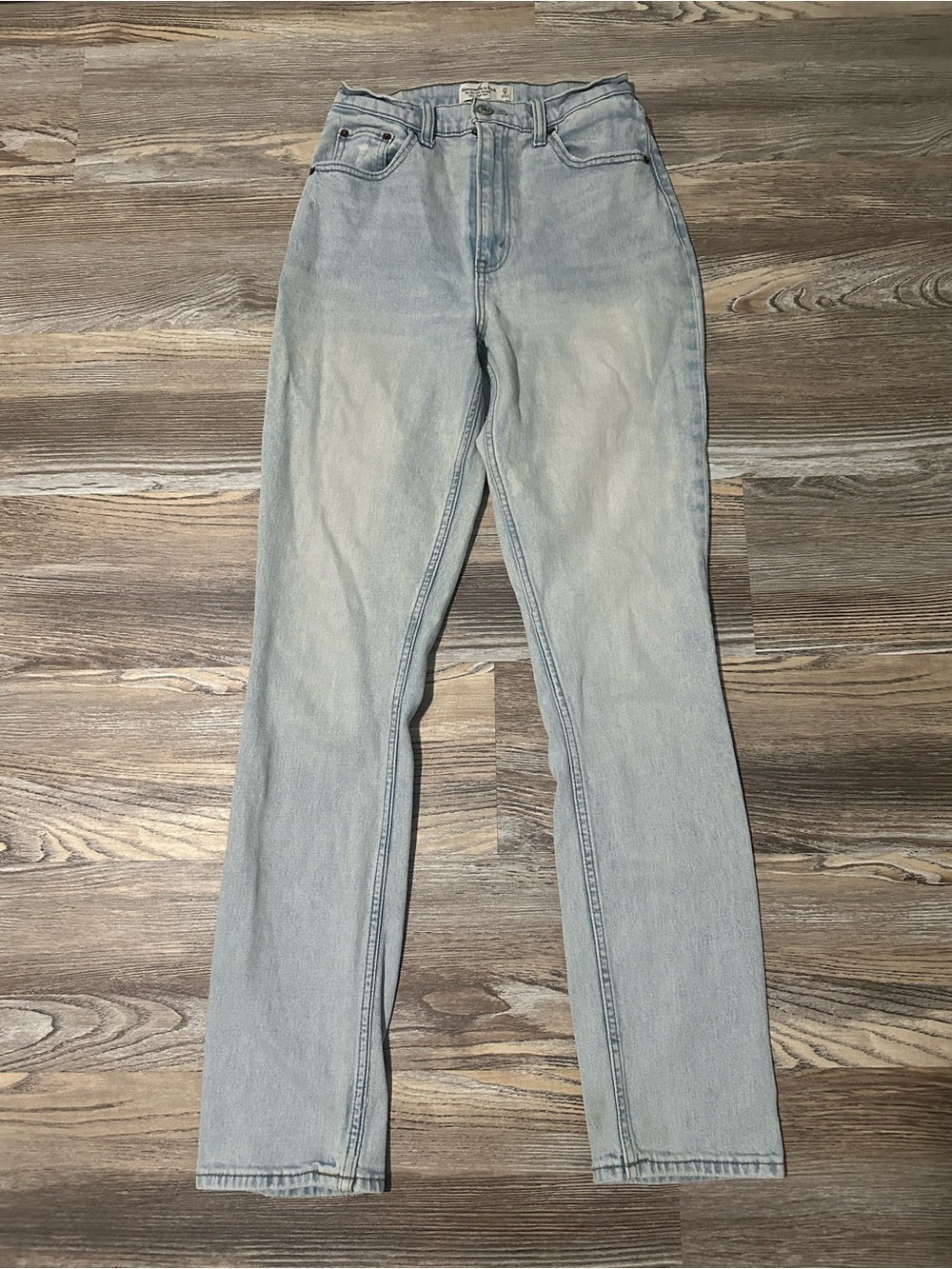 Abercrombie & Fitch Light Blue Straight Leg Jeans